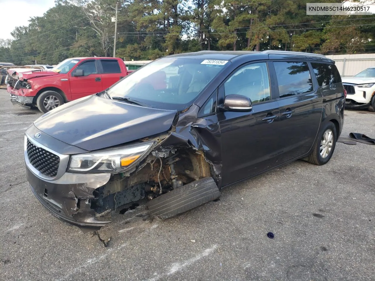 2017 Kia Sedona Lx VIN: KNDMB5C14H6230517 Lot: 78281654