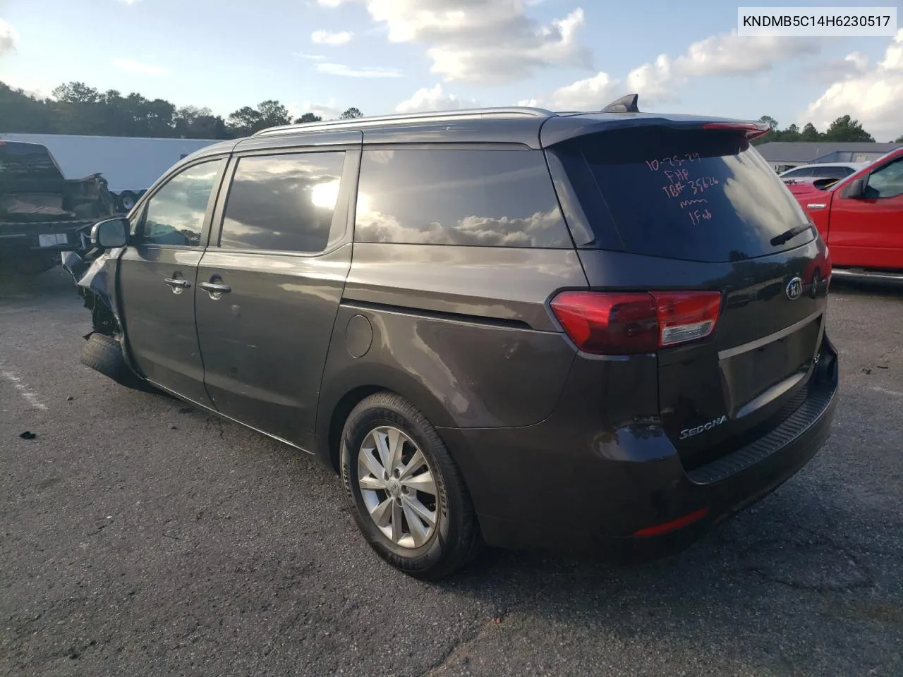 2017 Kia Sedona Lx VIN: KNDMB5C14H6230517 Lot: 78281654