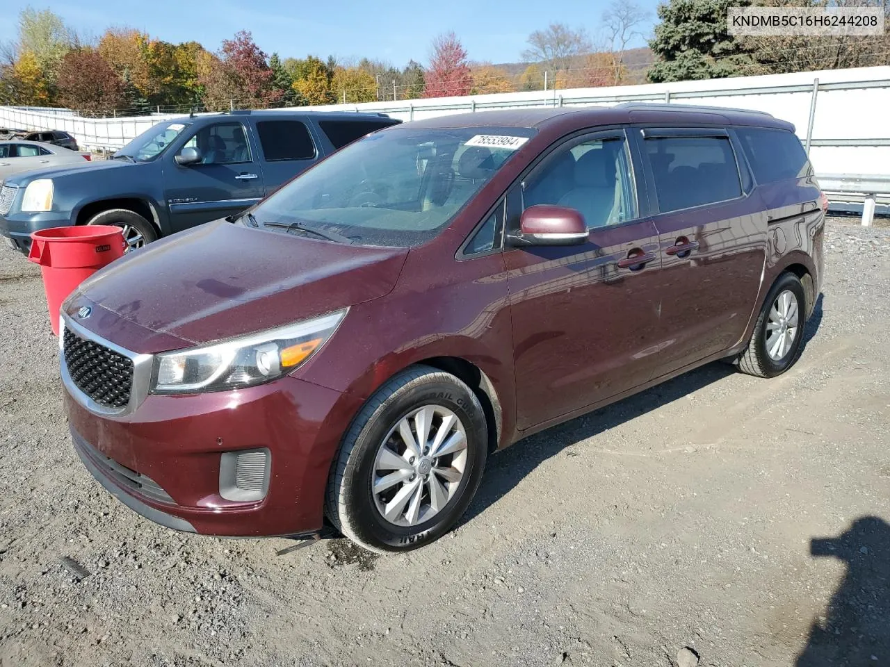 2017 Kia Sedona Lx VIN: KNDMB5C16H6244208 Lot: 78553984