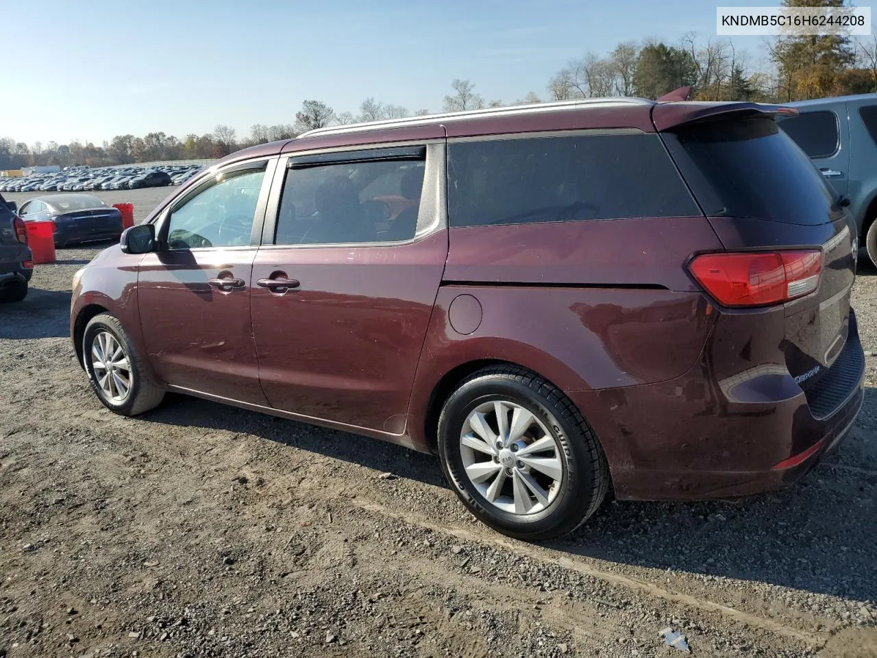 2017 Kia Sedona Lx VIN: KNDMB5C16H6244208 Lot: 78553984