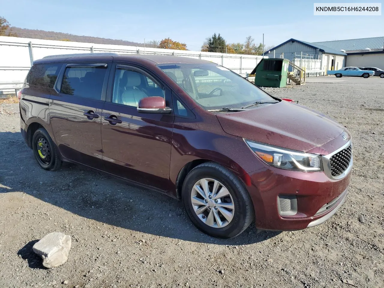 2017 Kia Sedona Lx VIN: KNDMB5C16H6244208 Lot: 78553984