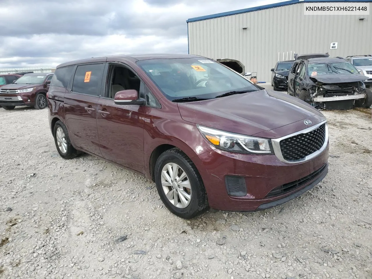 2017 Kia Sedona Lx VIN: KNDMB5C1XH6221448 Lot: 78629344