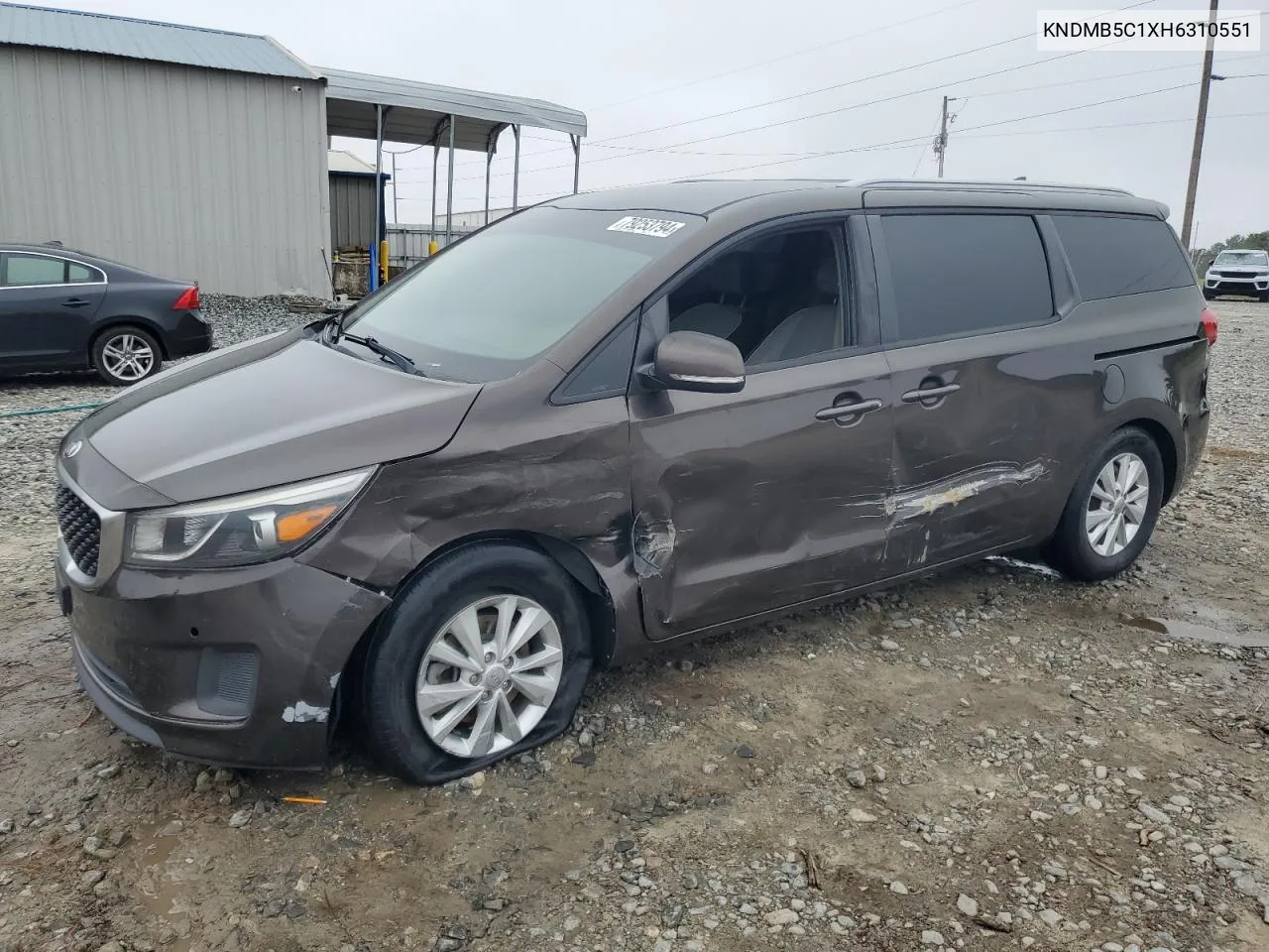 2017 Kia Sedona Lx VIN: KNDMB5C1XH6310551 Lot: 79253794