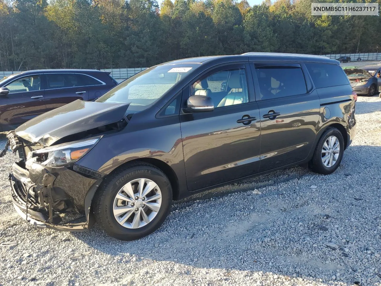 2017 Kia Sedona Lx VIN: KNDMB5C11H6237117 Lot: 80302264