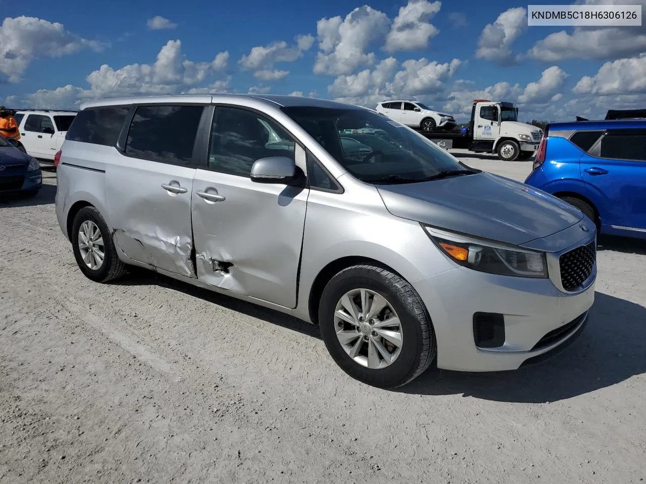 2017 Kia Sedona Lx VIN: KNDMB5C18H6306126 Lot: 80366384