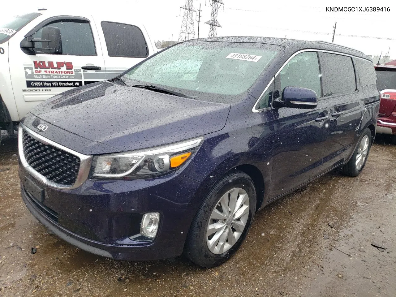 KNDMC5C1XJ6389416 2018 Kia Sedona Ex