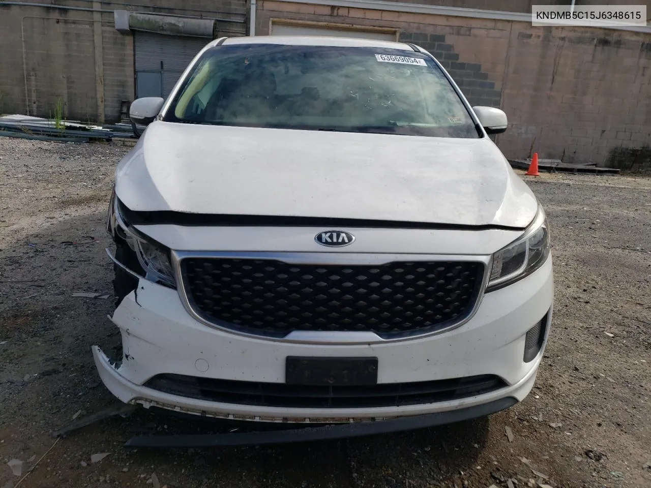 2018 Kia Sedona Lx VIN: KNDMB5C15J6348615 Lot: 63669054