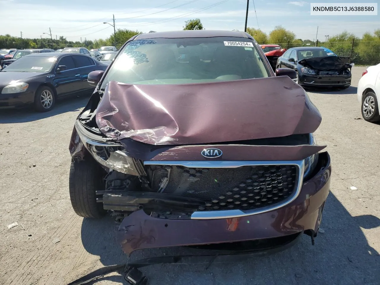 2018 Kia Sedona Lx VIN: KNDMB5C13J6388580 Lot: 70054254