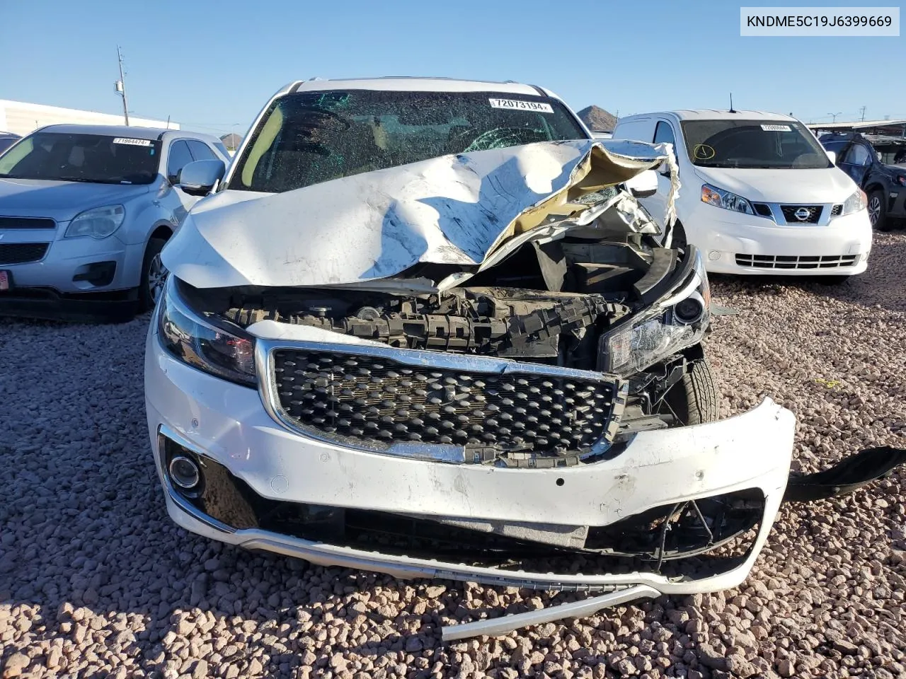 2018 Kia Sedona Sxl VIN: KNDME5C19J6399669 Lot: 72073194