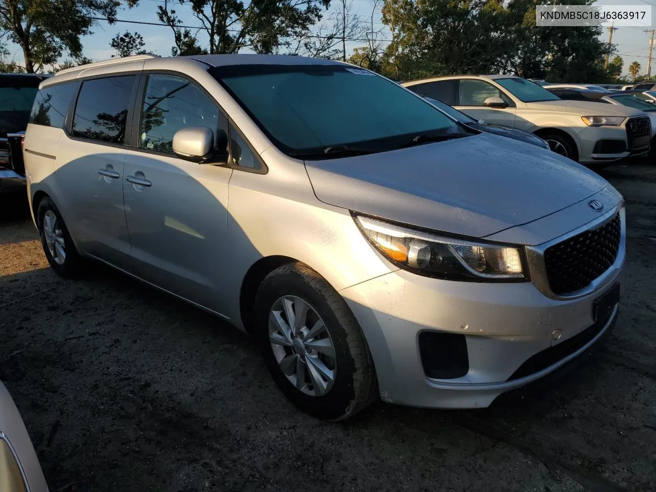 2018 Kia Sedona Lx VIN: KNDMB5C18J6363917 Lot: 74425454