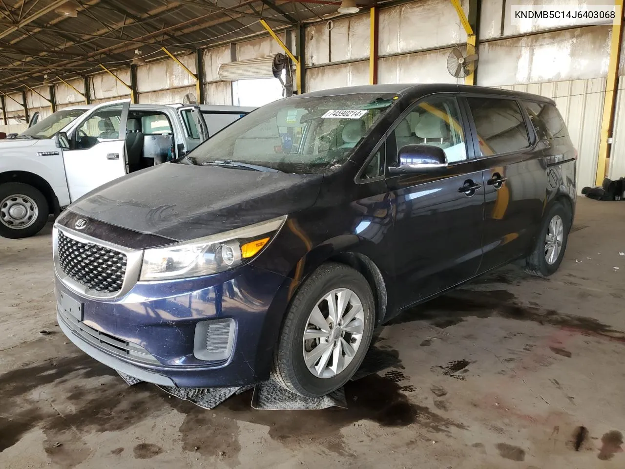 2018 Kia Sedona Lx VIN: KNDMB5C14J6403068 Lot: 74590214