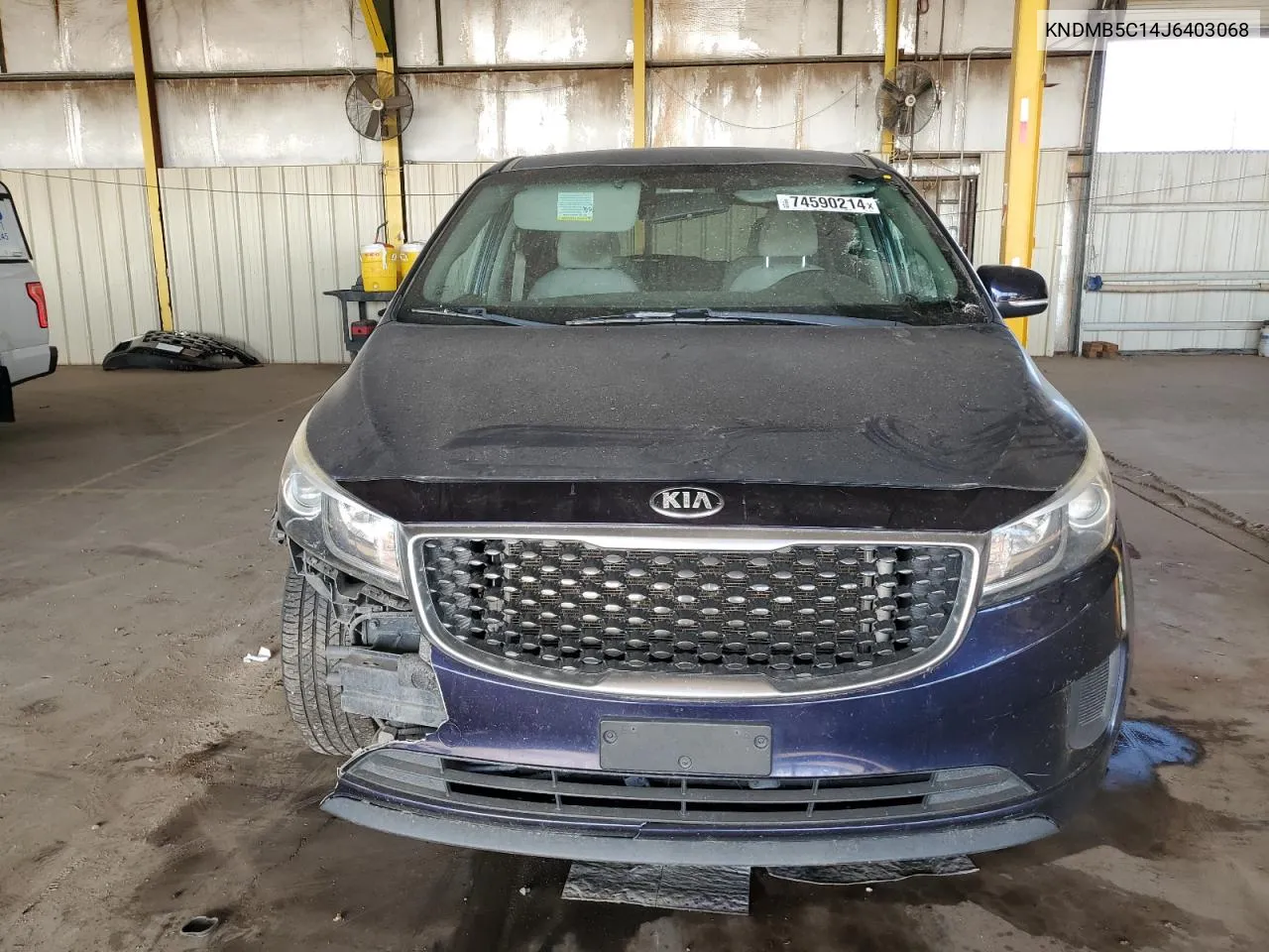 2018 Kia Sedona Lx VIN: KNDMB5C14J6403068 Lot: 74590214