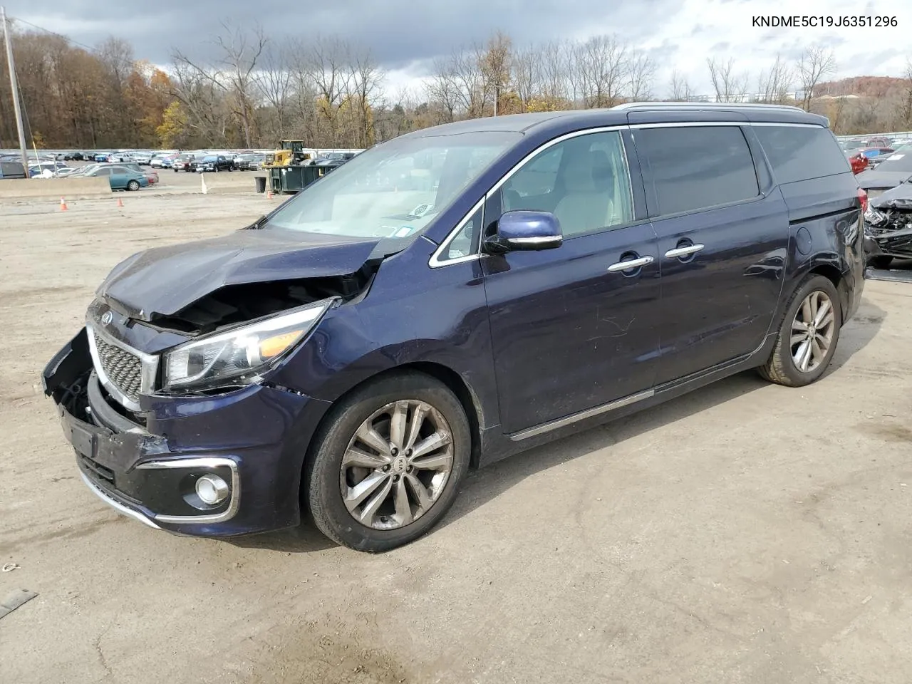 2018 Kia Sedona Sxl VIN: KNDME5C19J6351296 Lot: 75698264