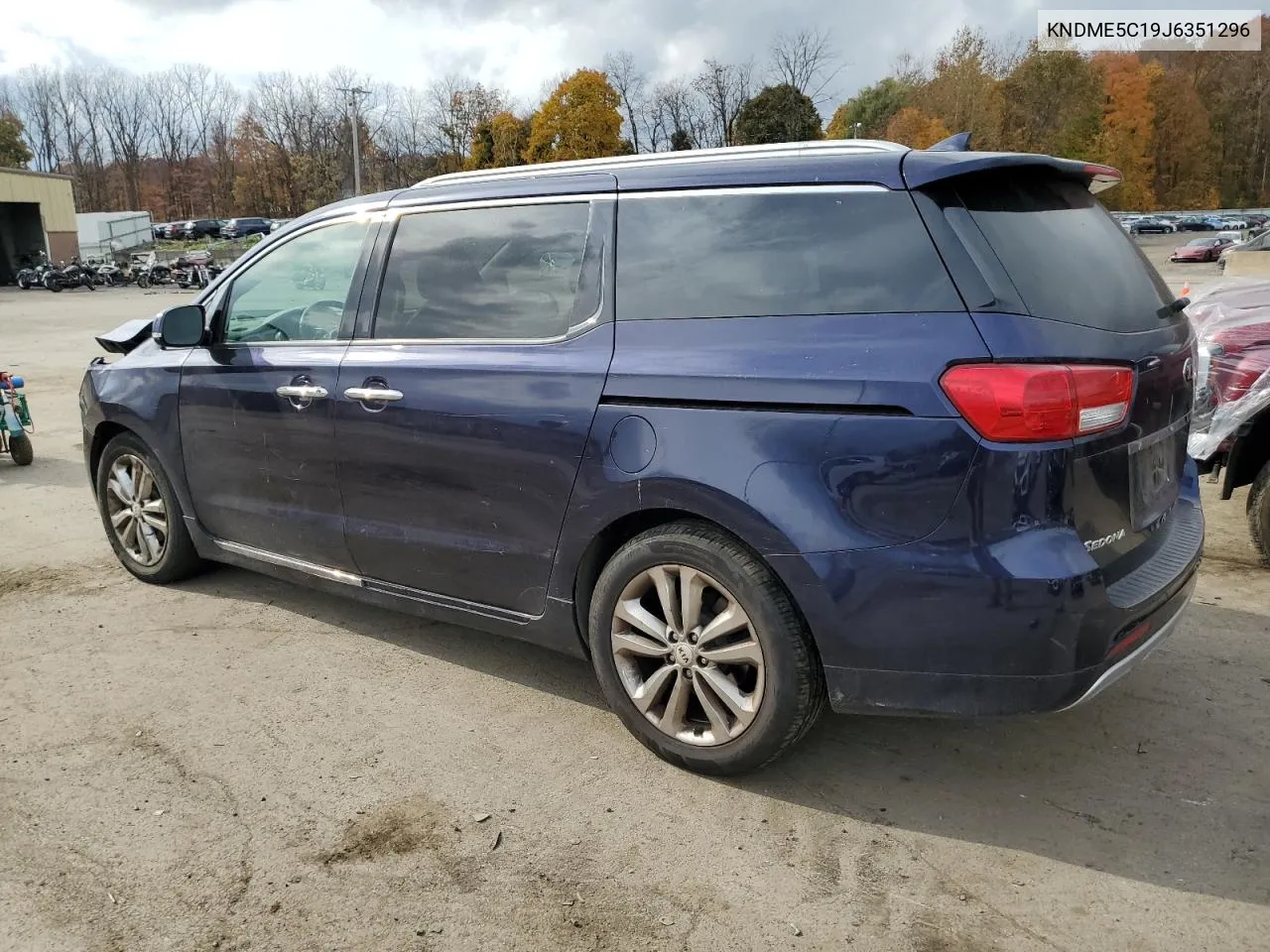 2018 Kia Sedona Sxl VIN: KNDME5C19J6351296 Lot: 75698264