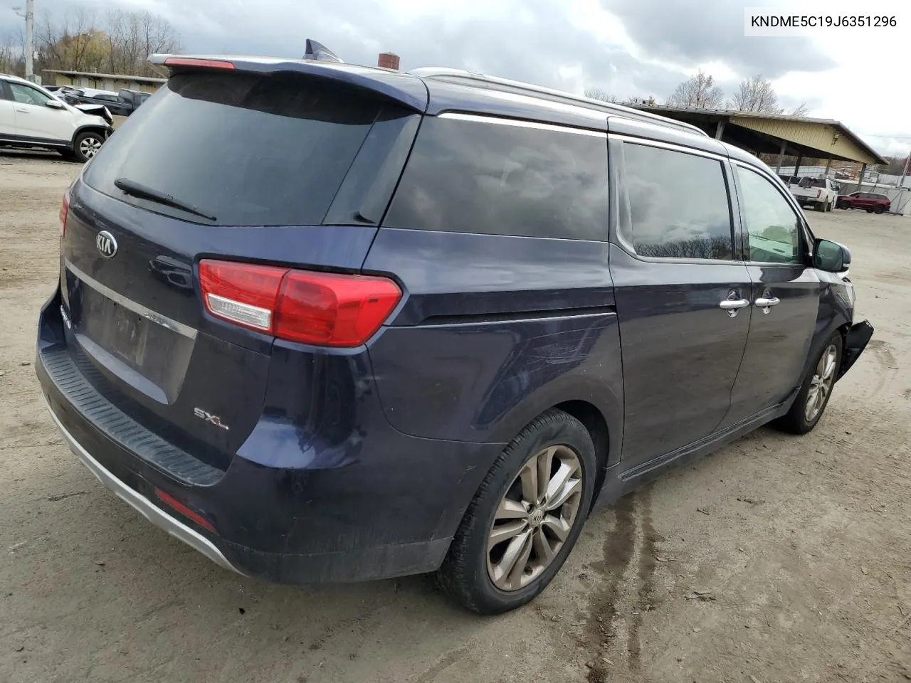 2018 Kia Sedona Sxl VIN: KNDME5C19J6351296 Lot: 75698264