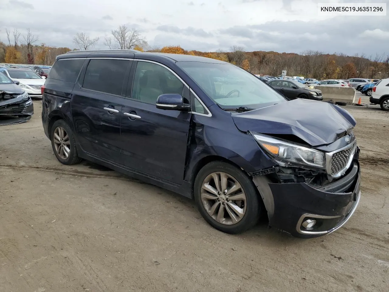 2018 Kia Sedona Sxl VIN: KNDME5C19J6351296 Lot: 75698264