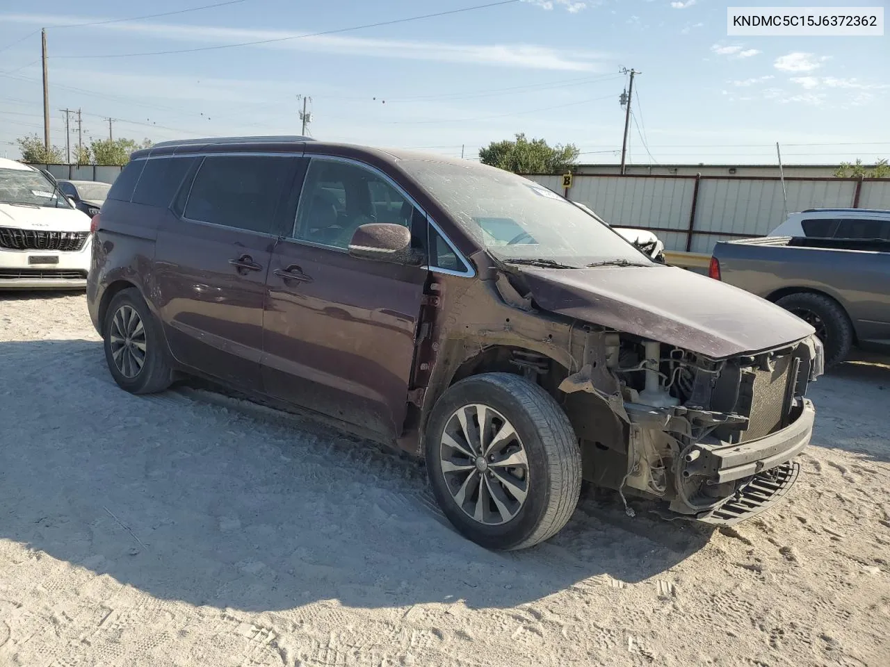 2018 Kia Sedona Ex VIN: KNDMC5C15J6372362 Lot: 75746184