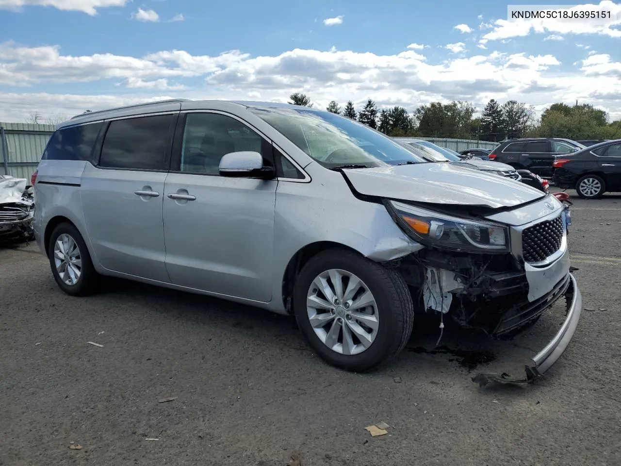 2018 Kia Sedona Ex VIN: KNDMC5C18J6395151 Lot: 75765214