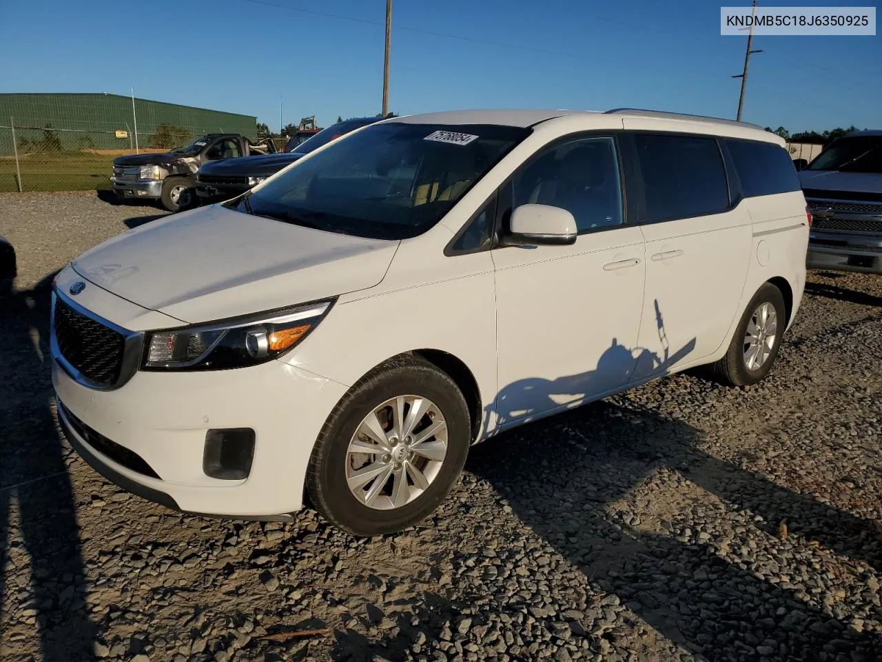 2018 Kia Sedona Lx VIN: KNDMB5C18J6350925 Lot: 75768054