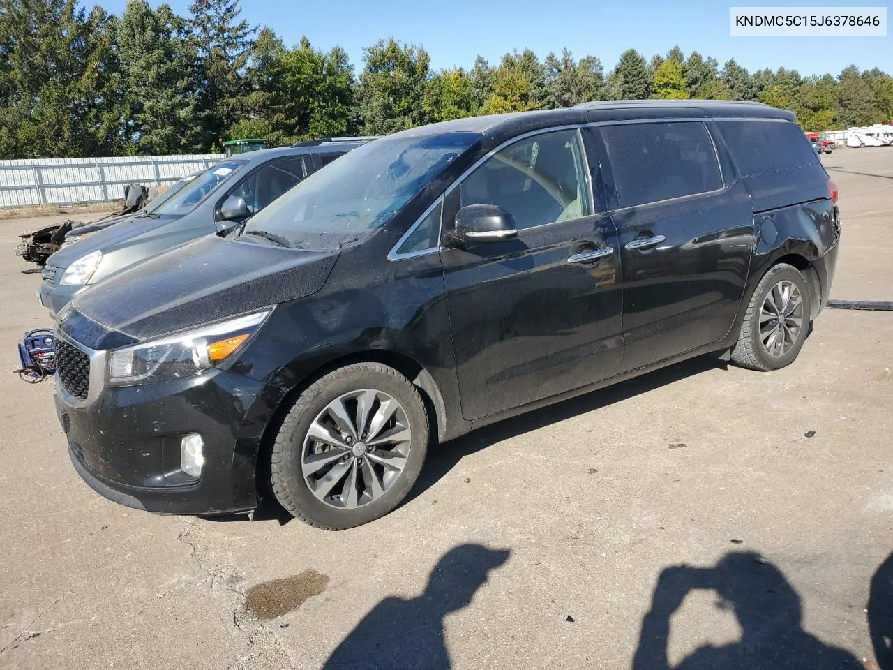 2018 Kia Sedona Van VIN: KNDMC5C15J6378646 Lot: 76006644