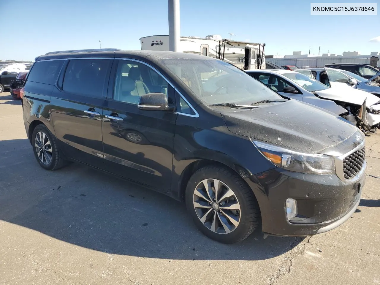 2018 Kia Sedona Van VIN: KNDMC5C15J6378646 Lot: 76006644