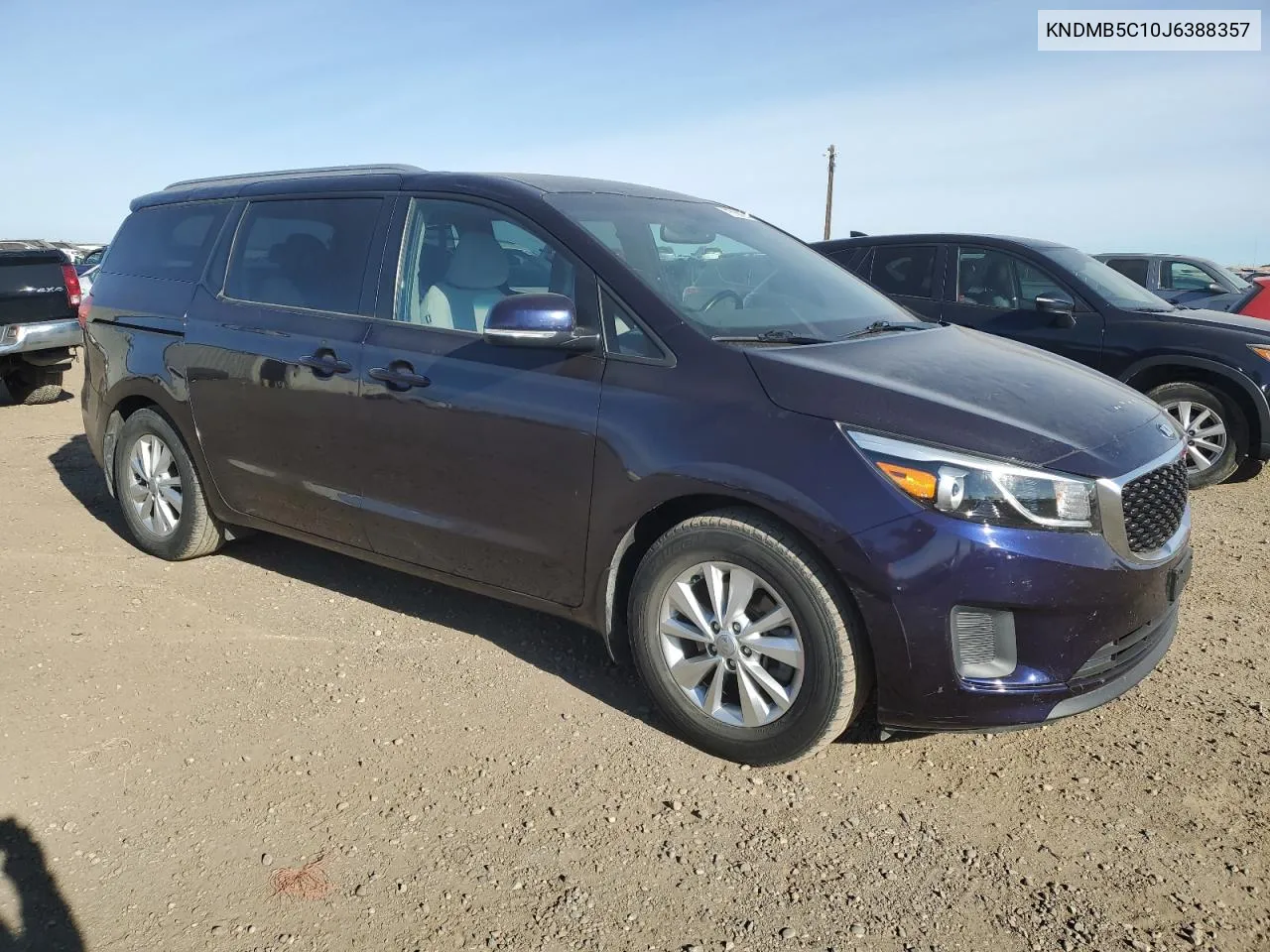 2018 Kia Sedona Lx VIN: KNDMB5C10J6388357 Lot: 76738034