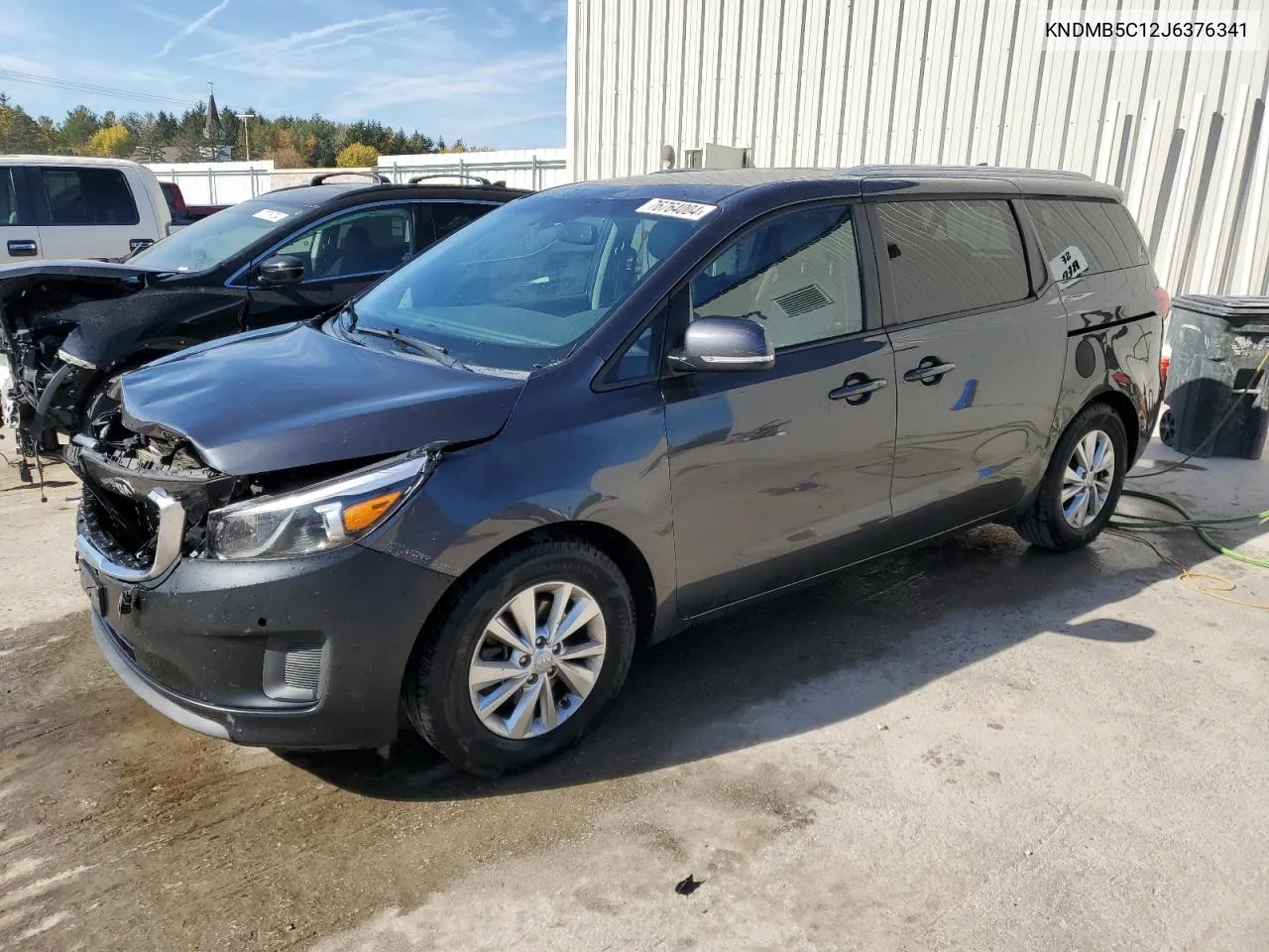 2018 Kia Sedona Lx VIN: KNDMB5C12J6376341 Lot: 76764004