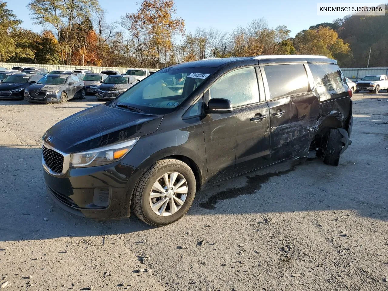 2018 Kia Sedona Lx VIN: KNDMB5C16J6357856 Lot: 77042054