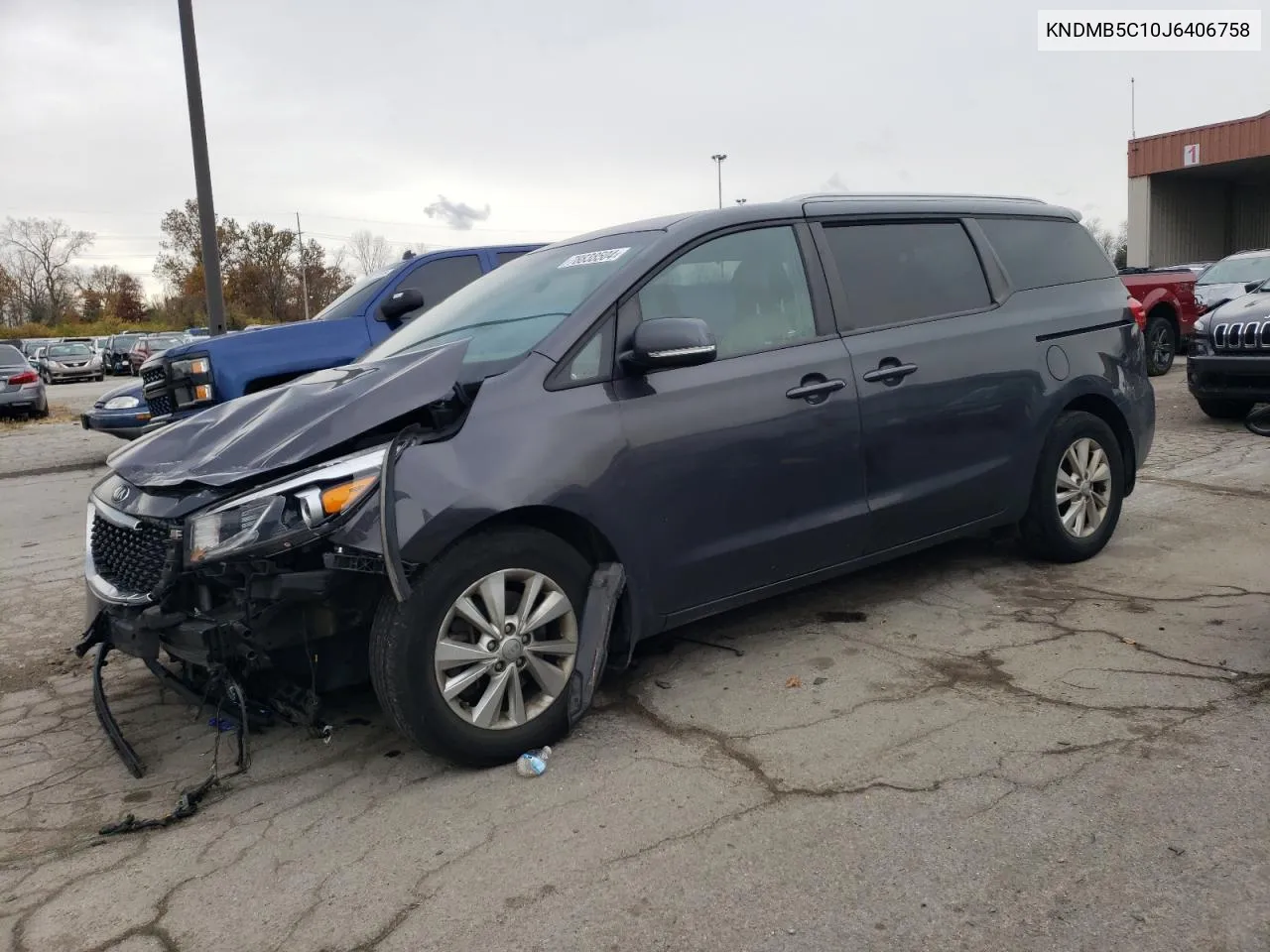 2018 Kia Sedona Lx VIN: KNDMB5C10J6406758 Lot: 78838504