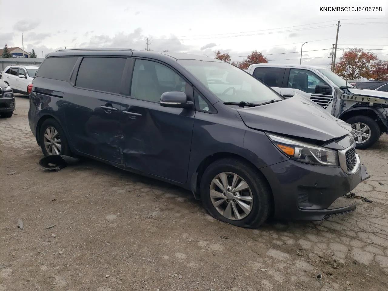 2018 Kia Sedona Lx VIN: KNDMB5C10J6406758 Lot: 78838504