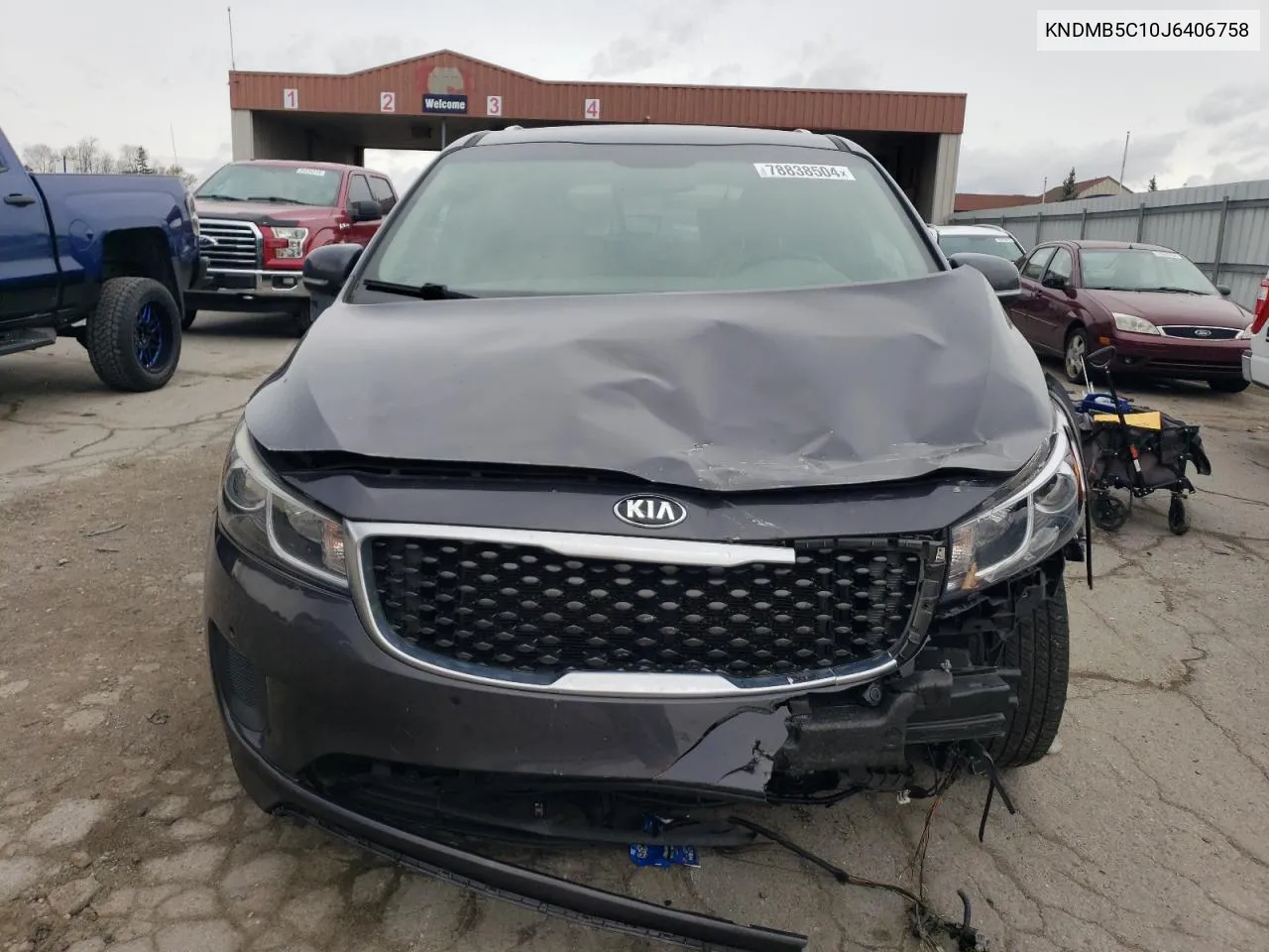 2018 Kia Sedona Lx VIN: KNDMB5C10J6406758 Lot: 78838504