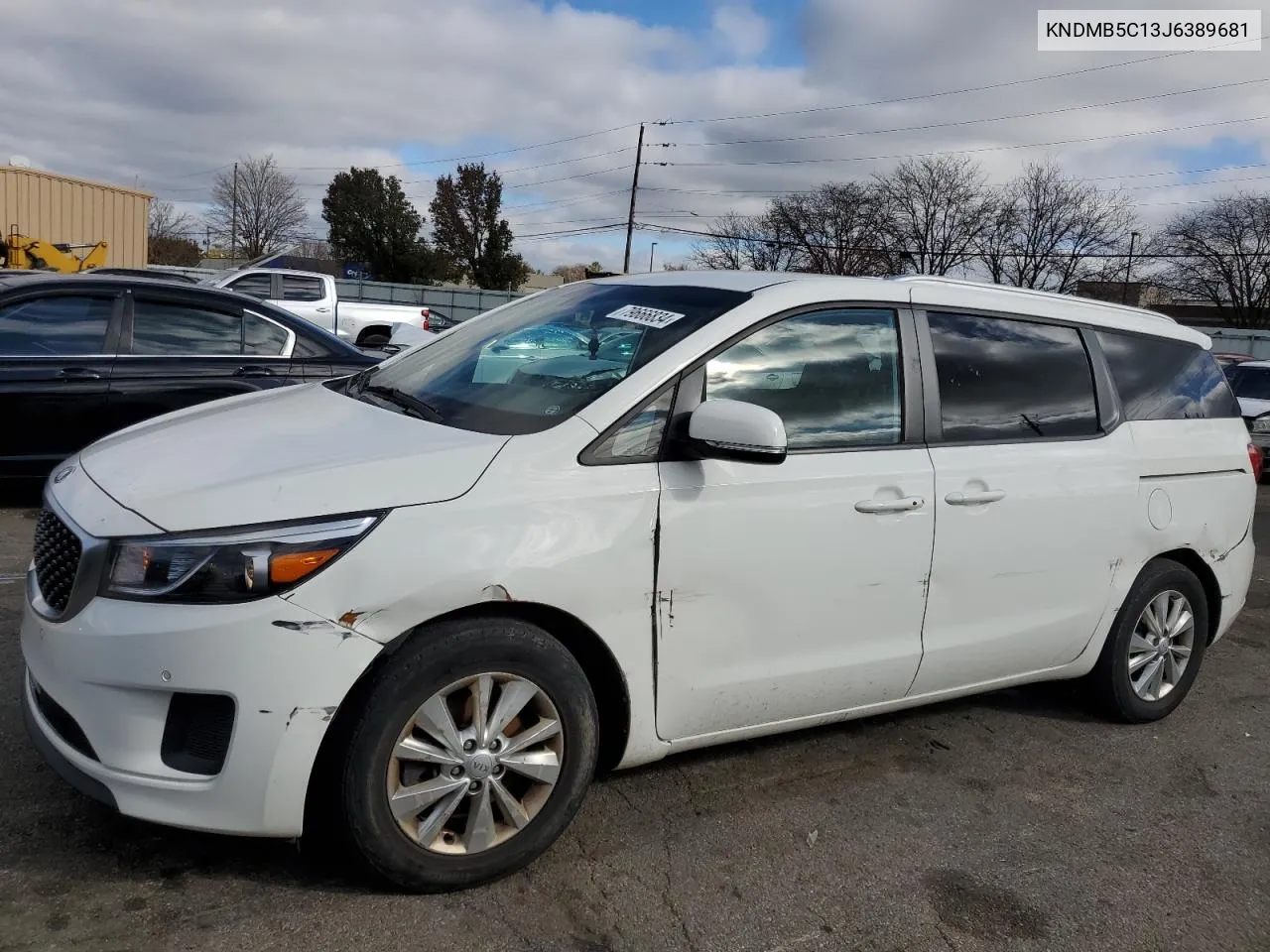 2018 Kia Sedona Lx VIN: KNDMB5C13J6389681 Lot: 79666834