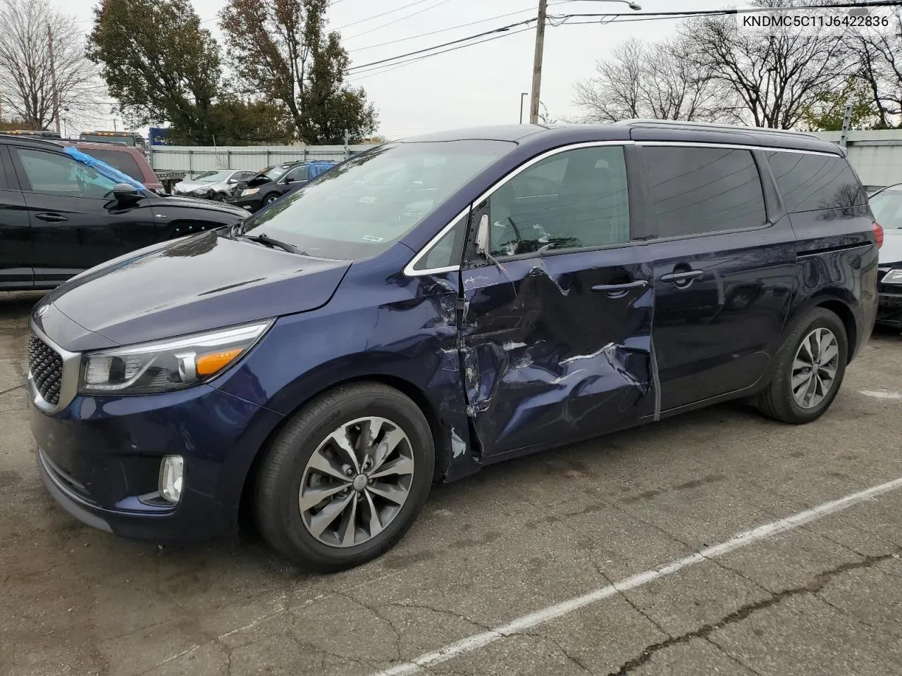 2018 Kia Sedona Ex VIN: KNDMC5C11J6422836 Lot: 80465634