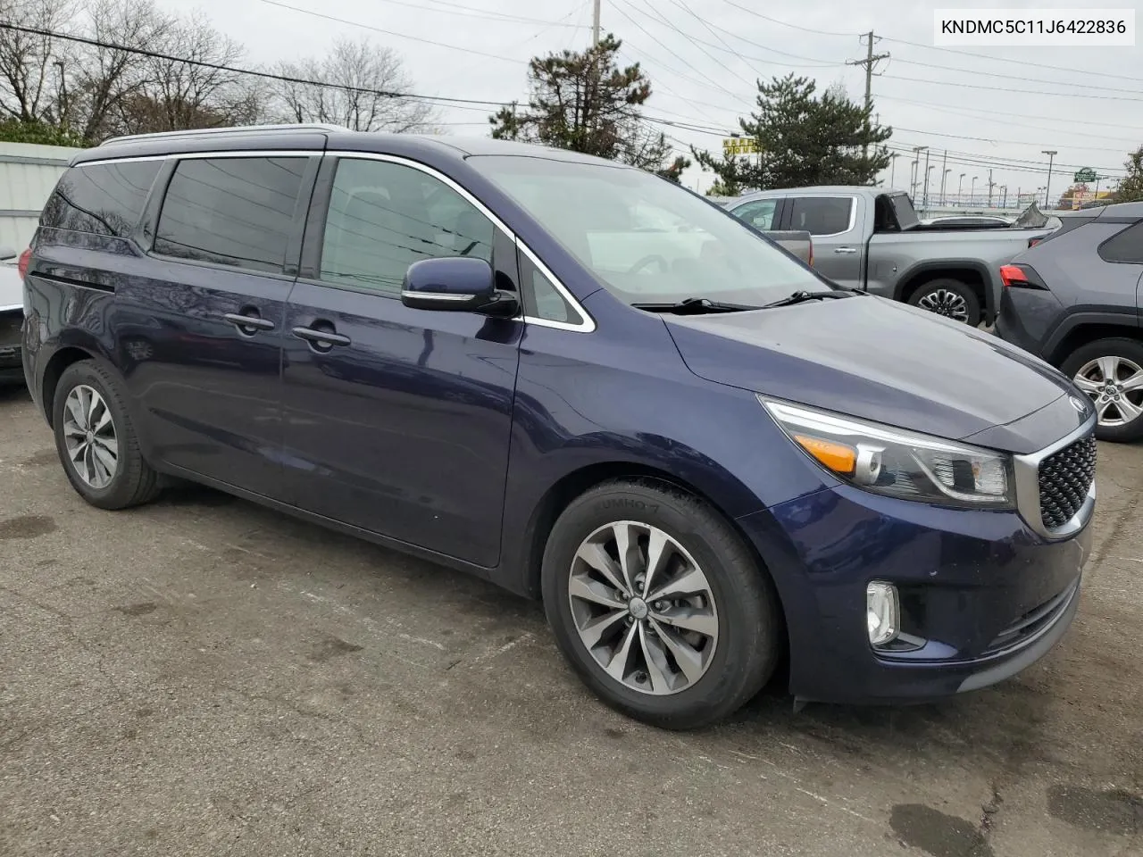 2018 Kia Sedona Ex VIN: KNDMC5C11J6422836 Lot: 80465634