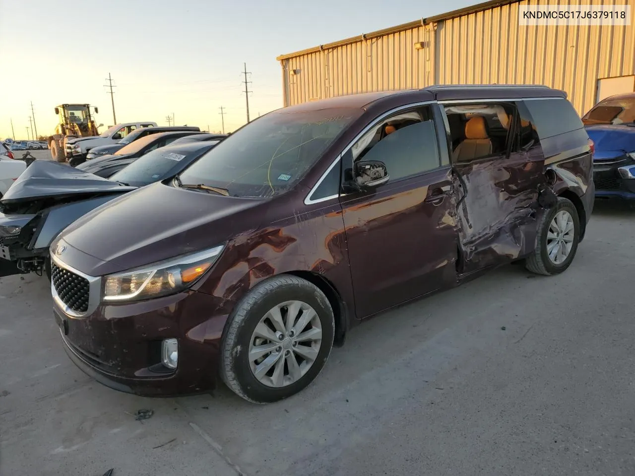 2018 Kia Sedona Ex VIN: KNDMC5C17J6379118 Lot: 80535244