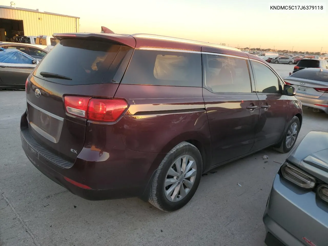 2018 Kia Sedona Ex VIN: KNDMC5C17J6379118 Lot: 80535244