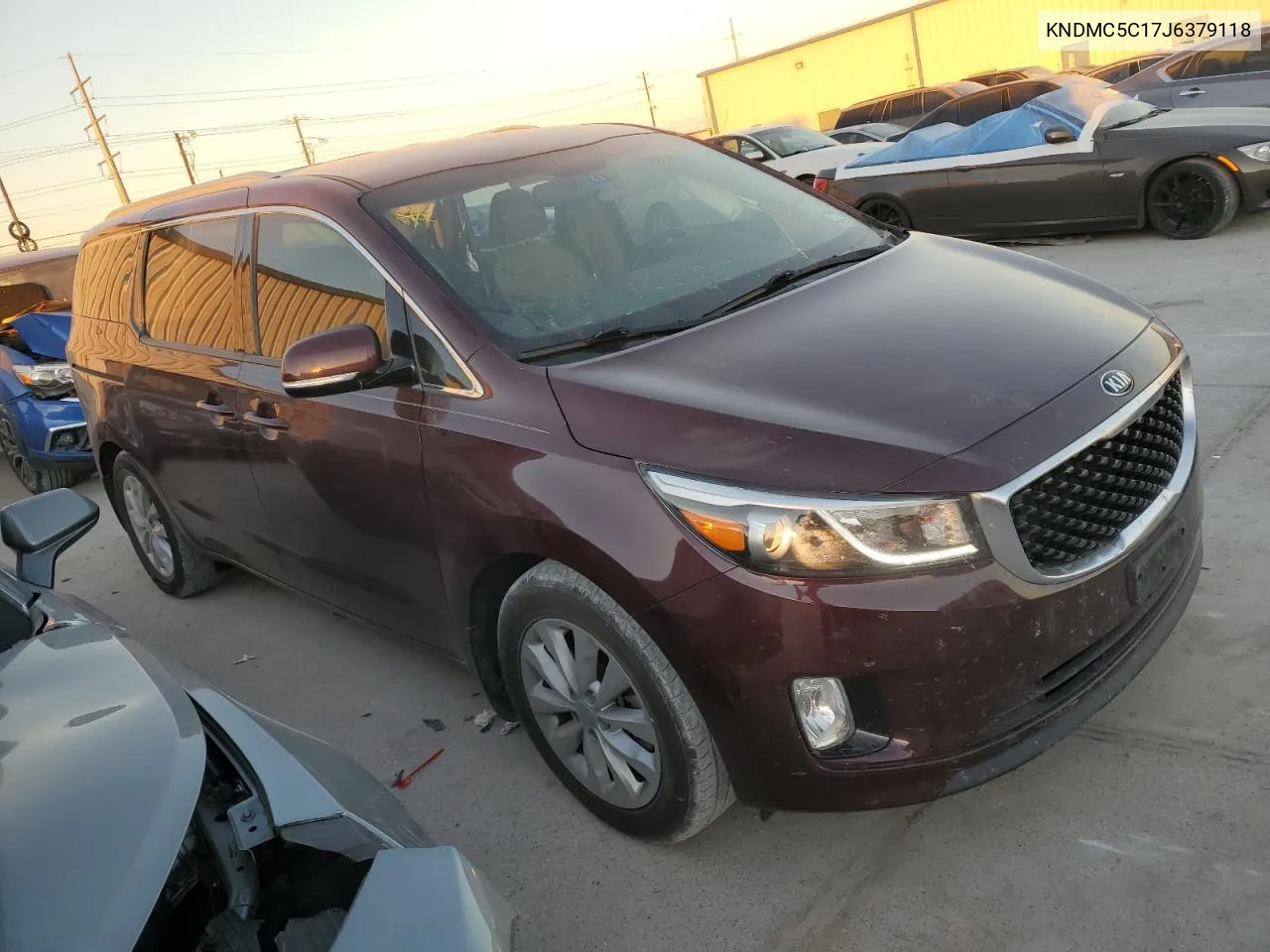 2018 Kia Sedona Ex VIN: KNDMC5C17J6379118 Lot: 80535244