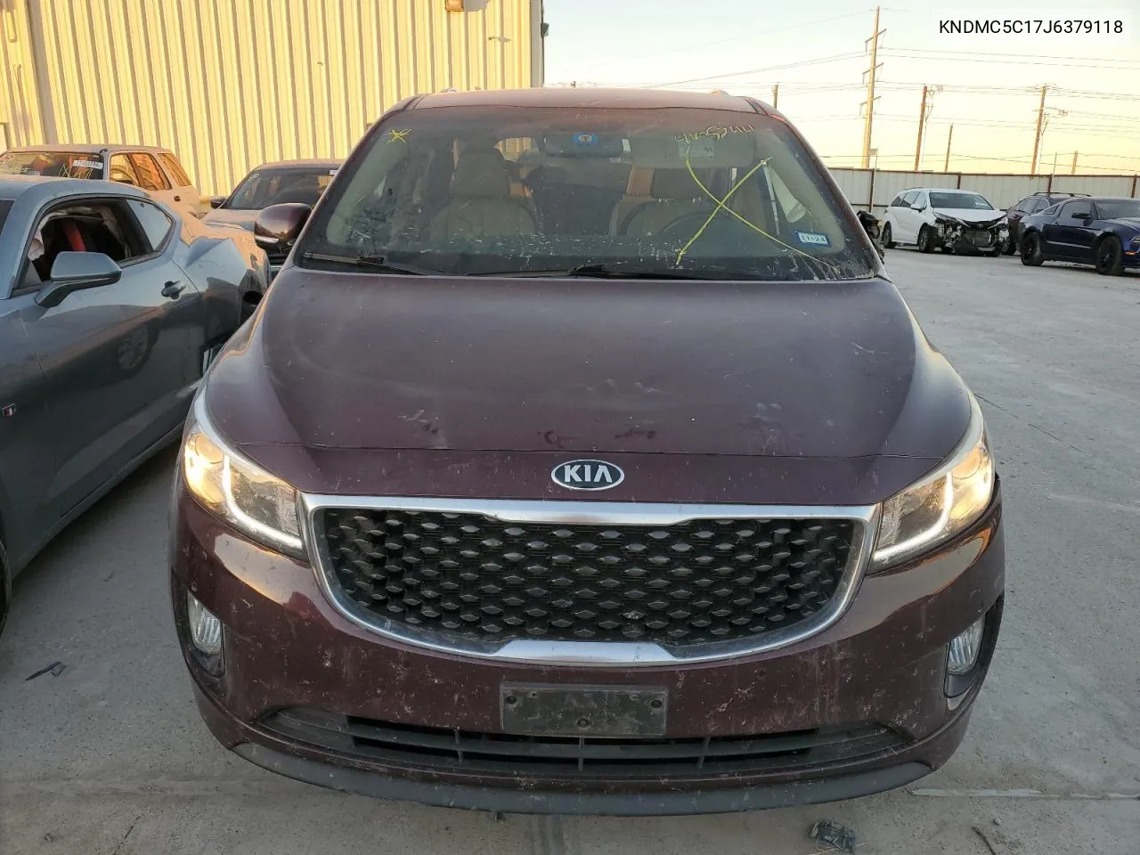 2018 Kia Sedona Ex VIN: KNDMC5C17J6379118 Lot: 80535244