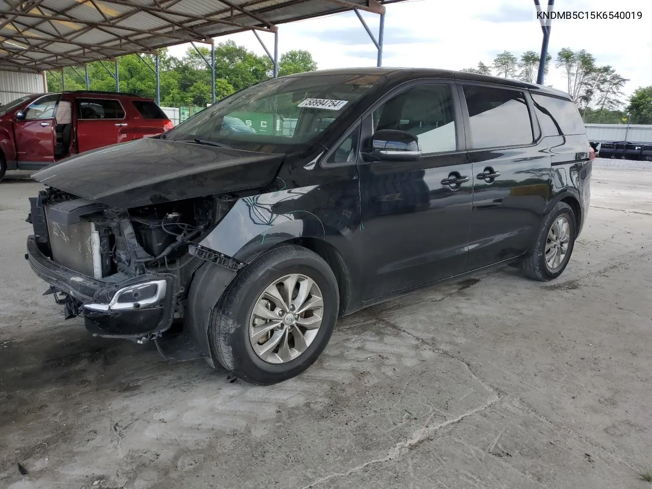 2019 Kia Sedona Lx VIN: KNDMB5C15K6540019 Lot: 58994754