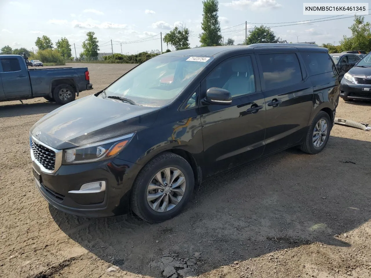 2019 Kia Sedona Lx VIN: KNDMB5C16K6461345 Lot: 71423754