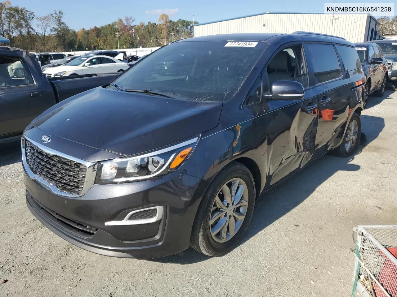 2019 Kia Sedona Lx VIN: KNDMB5C16K6541258 Lot: 77741934