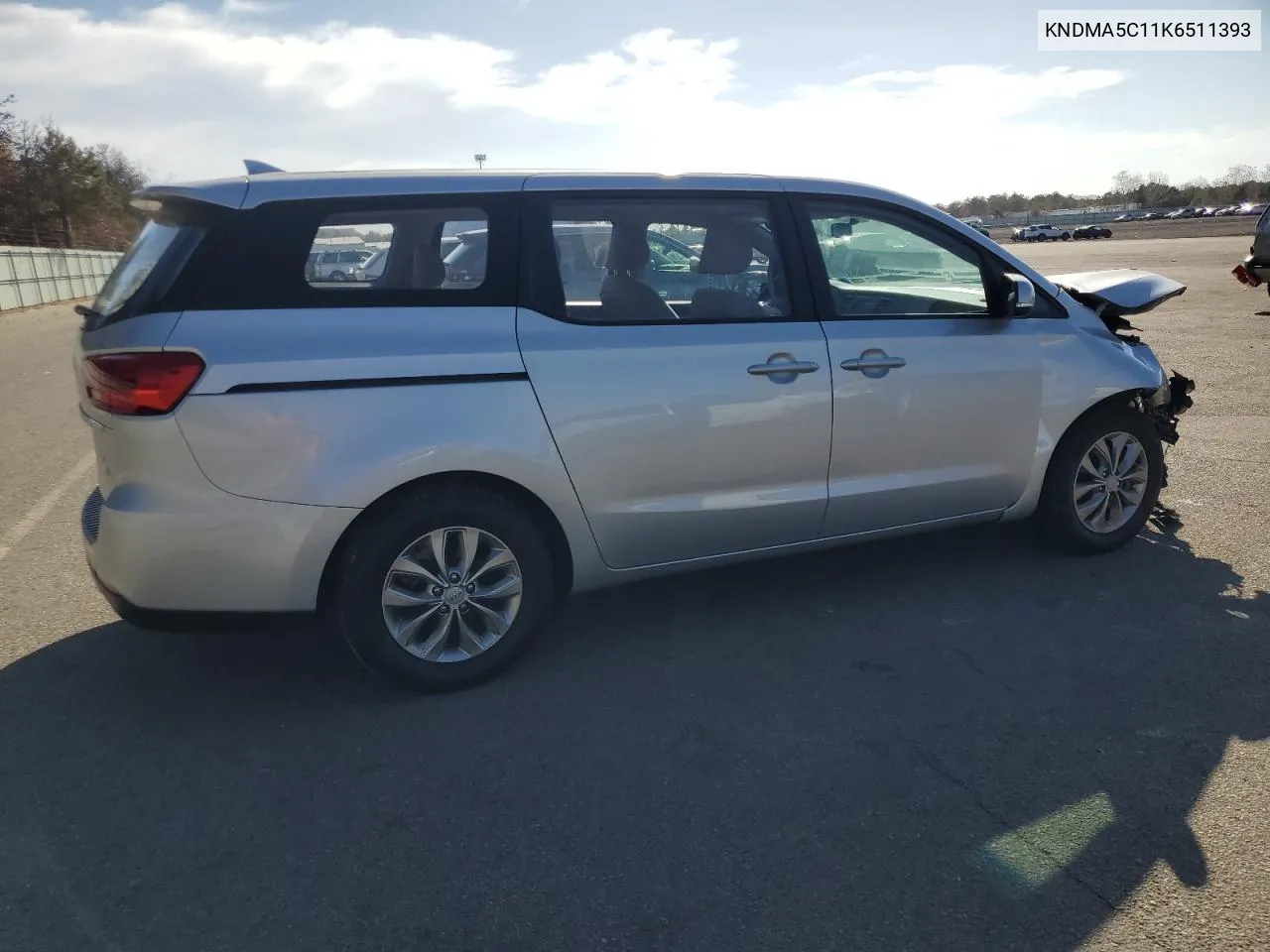 2019 Kia Sedona L VIN: KNDMA5C11K6511393 Lot: 78555274