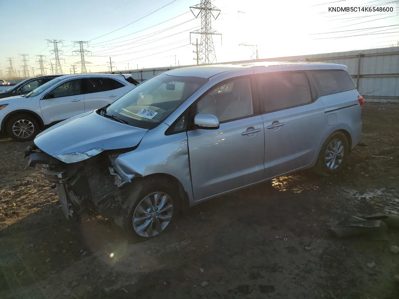 2019 Kia Sedona Lx VIN: KNDMB5C14K6548600 Lot: 79671094