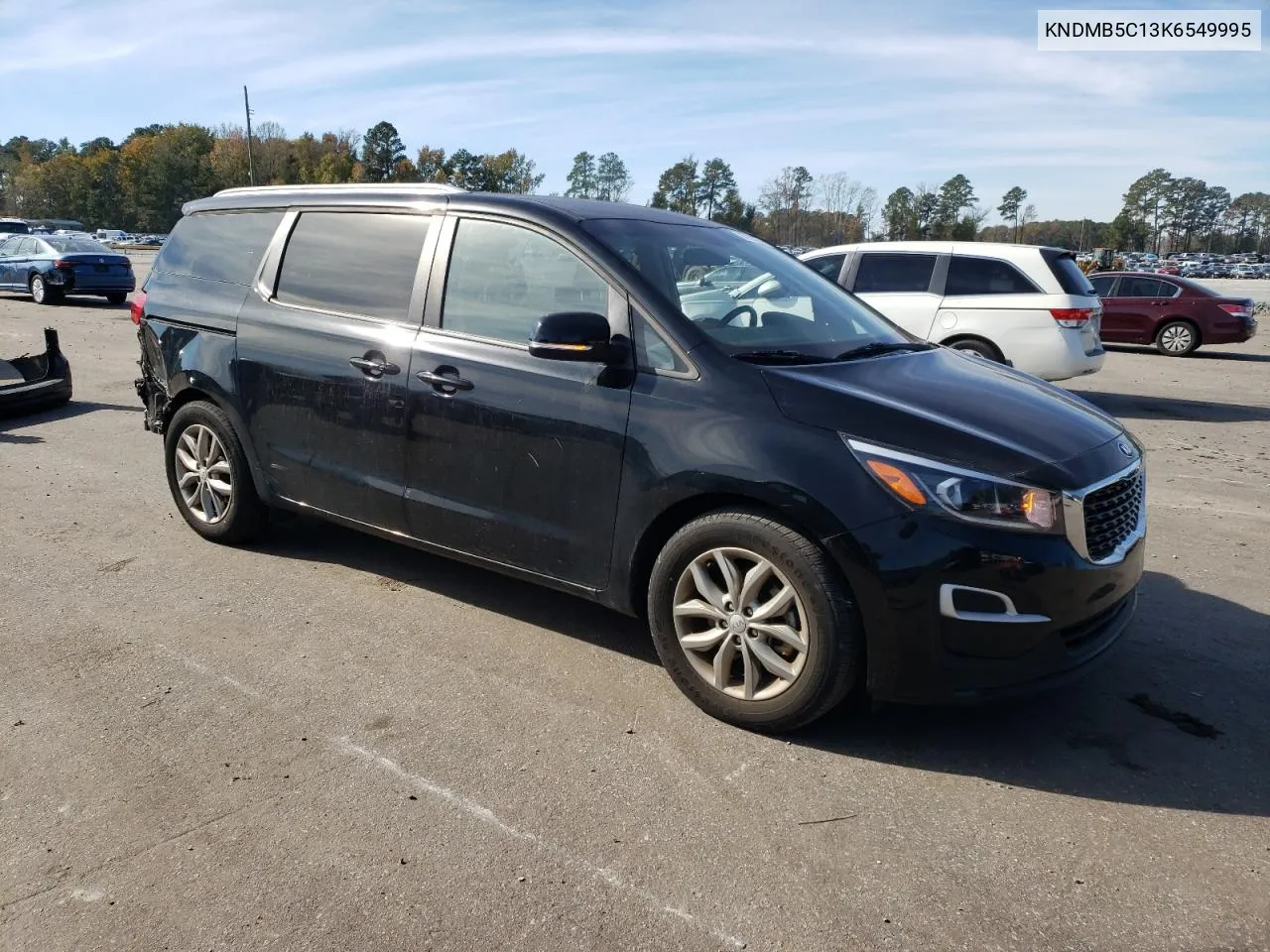 2019 Kia Sedona Lx VIN: KNDMB5C13K6549995 Lot: 80155674