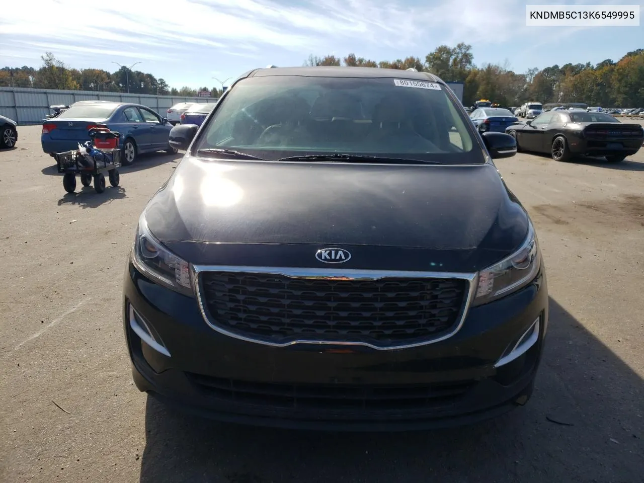 2019 Kia Sedona Lx VIN: KNDMB5C13K6549995 Lot: 80155674