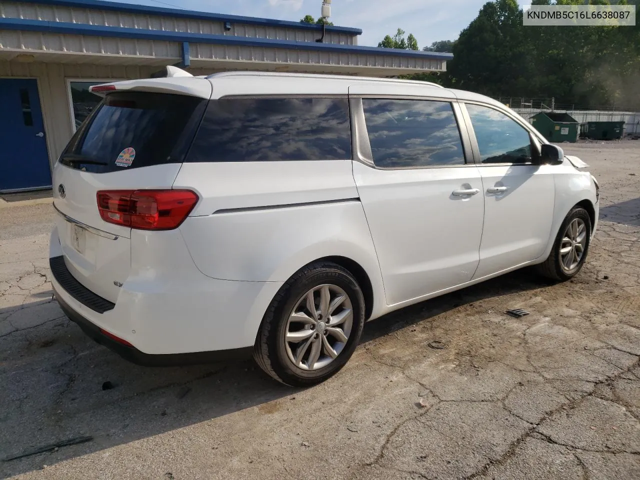 2020 Kia Sedona Lx VIN: KNDMB5C16L6638087 Lot: 61064264