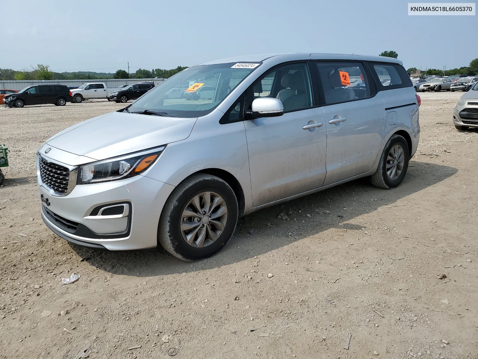 2020 Kia Sedona L VIN: KNDMA5C18L6605370 Lot: 64646024