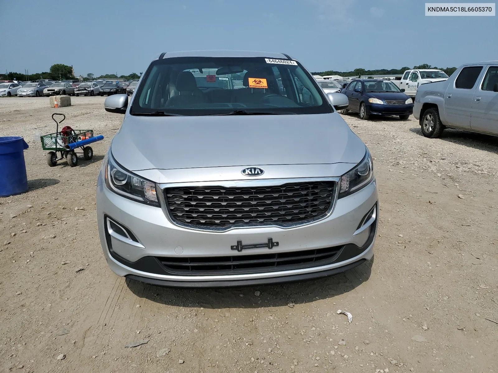 2020 Kia Sedona L VIN: KNDMA5C18L6605370 Lot: 64646024