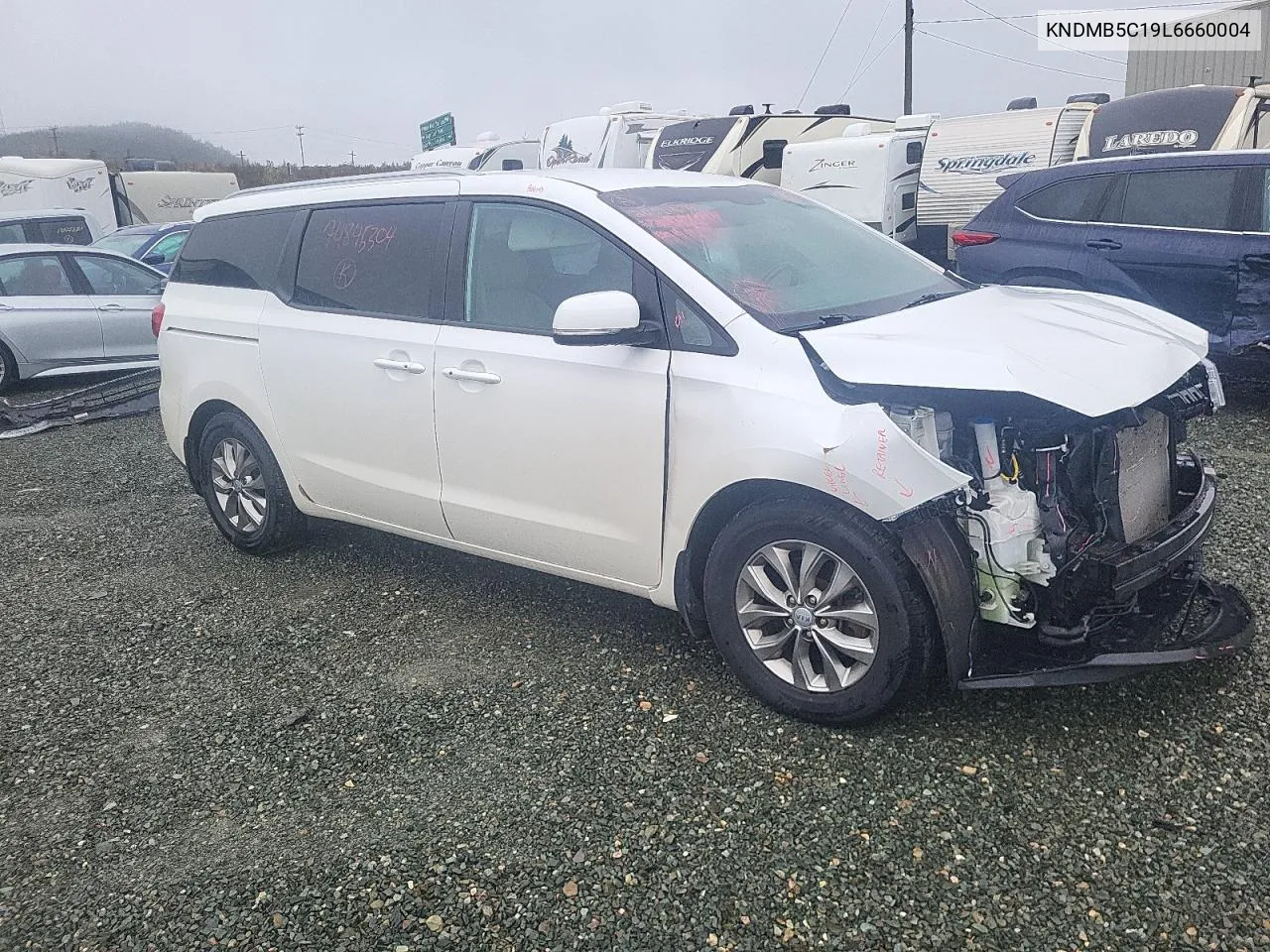 2020 Kia Sedona Lx VIN: KNDMB5C19L6660004 Lot: 74845304