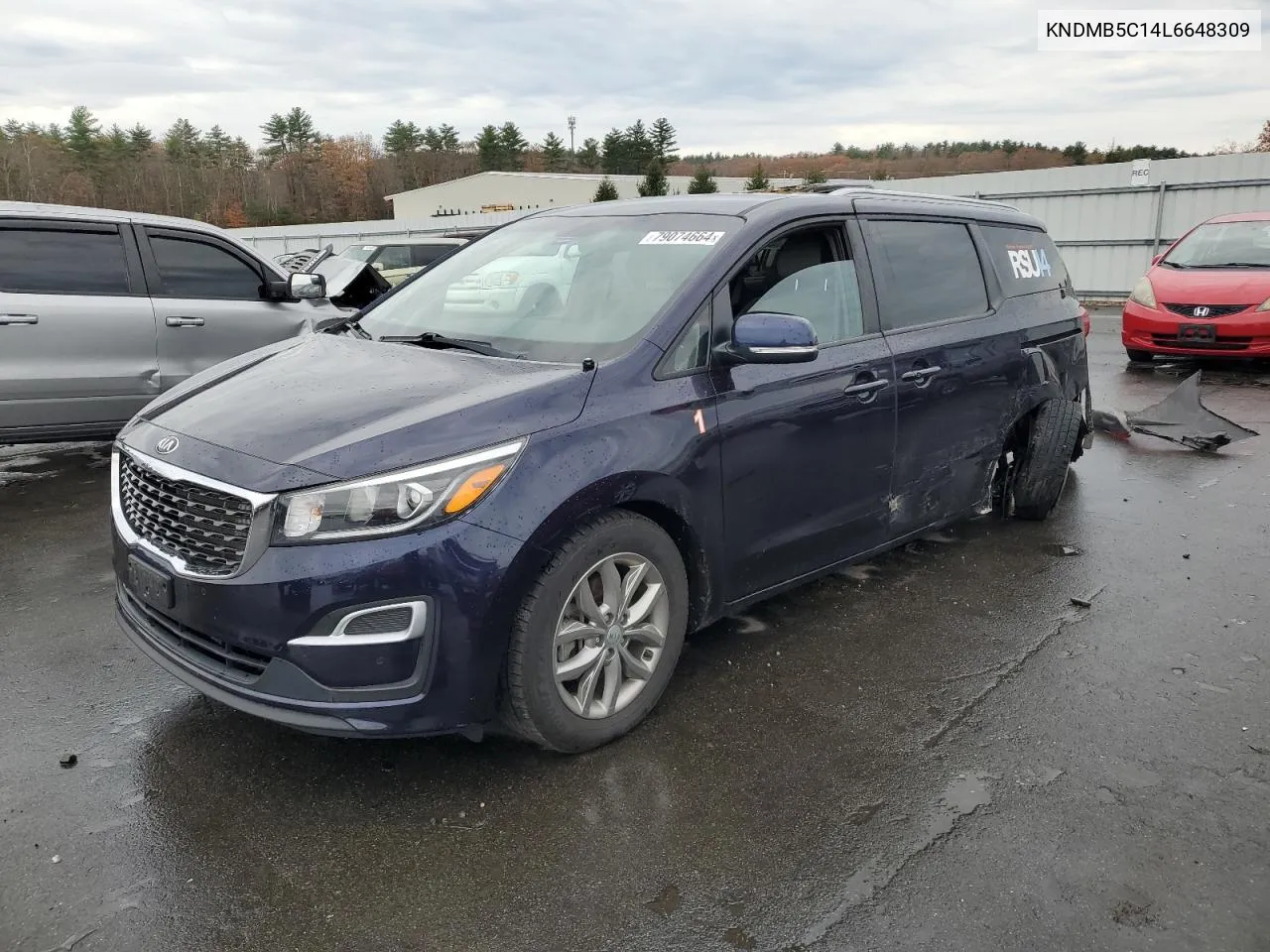 2020 Kia Sedona Lx VIN: KNDMB5C14L6648309 Lot: 79074664